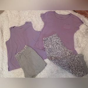 CAROLE HOCAN BRAND MIX N MATCH PJ’S 1purple set and 1 pink set available